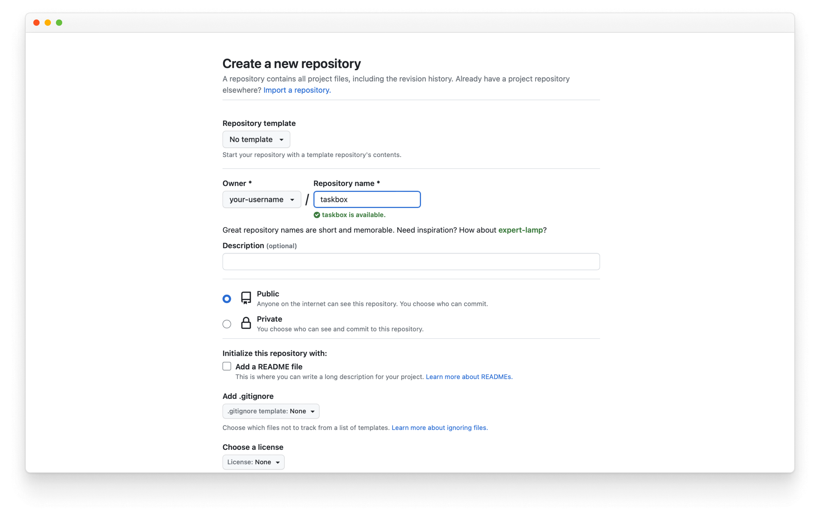 GitHub setup